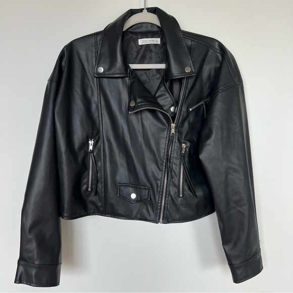 NWOT 12th Tribe Til Death Faux Leather Jacket - Picture 5 of 7